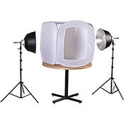 Smith-Victor Two Light Fluorescent Kit with 28" Light Tent (120VAC)