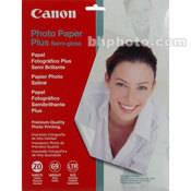Canon Photo Paper Plus (Semi-Gloss) -  8.5x11" Borderless - 20 Sheets