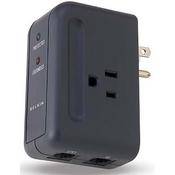 Belkin Travel Surge Protector with Hidden Swivel Plug - 2-Outlets