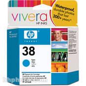 HP / Hewlett-Packard HP 38 Cyan Ink Cartridge f/ Photosmart Pro B8850 & B9180 Printers