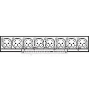 Aviom 28-XF-XM - 8-Channel Analog Module f/PB28 (8 x XLRF, 8 x XLRM)