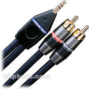 Monster Cable Stereo Mini 1/8" Male to 2 RCA Male Y-Cable - 2.5