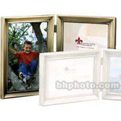 Lawrence Frame Antique Brushed Brass Metal Frame - 5x7" (Double Frame )