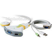 Belkin Flip - Switch KVM USB para 2 Computadores com Suporte a �udio