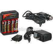 CTA Digital AA NiMH (2700mAh) Batteries (4-Pack) with 4-Hour Charger