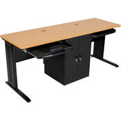 Balt LX-72 Dual Workstation, Model 89844 (Teak)