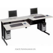 Balt Smart One Ergonomic Workstation, Model 89391  - 72 x 25-37 x 33"   (Gray)