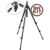 Manfrotto by Bogen Imaging 190XPROB Tripod Legs (Black) with 804RC2 3-Way Pan/Tilt Head