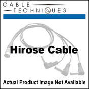 Cable Techniques BB-DHY-212 Hirose 4-Pin Male to Hirose Male & Hirose Female Y-Cable