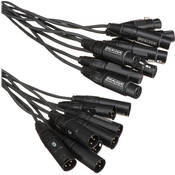 Whirlwind Medusa Multitrack 8 Channel XLR Male to XLR Female Snake - 50