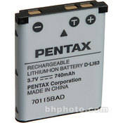 Pentax D-LI63 Rechargeable Lithium-Ion Battery (3.7V, 740mAh)