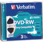 Verbatim Mini DVD-RW de 1.4GB, 2x, DigitalMovie em Estojo de Acr�lico (Kit de 3)