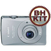 Canon PowerShot SD750 Digital Elph Digital Camera (Silver) with Deluxe Accessory Kit