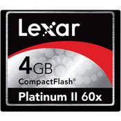 Lexar 4GB Platinum II 60x CompactFlash Card