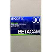 Sony BCT-30GL 30 Minute Betacam Oxide Large Cassette