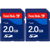 Sandisk 2GB Secure Digital Card (2-pack)