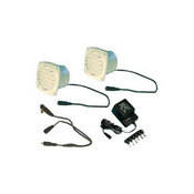 Cool Components CP-VP-101WHT (2) Cabinet Vents with Power Supply (White)