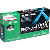 Fujifilm Provia 400X (RXP III) 120mm Color Slide Film (Pro Pack (5 Rolls))