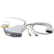 Belkin Flip DVI-D - Switch KVM USB para 2 Computadores com Suporte para �udio