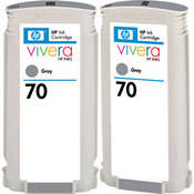 HP / Hewlett-Packard HP 70 Gray Ink Cartridge Twin Pack