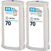 HP / Hewlett-Packard HP 70 Light Gray Ink Cartridge Twin Pack