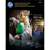 HP / Hewlett-Packard Advanced Photo Paper (Glossy) - 5x7" - 60 Sheets