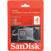 SanDisk Cart�o de 4Gb microSD