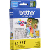 Brother LC-51Y Yellow Ink Cartridge for Brother Printers & Faxes