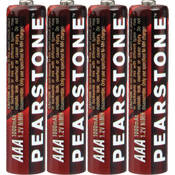 Pearstone Baterias N�quel Metal Hidreto "AAA" Recarreg�veis (1000mAh) (Pack com 4)