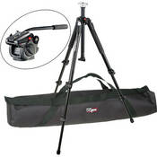Manfrotto by Bogen Imaging 055XWNB Tripod (Black) with 501HDV Fluid Video Head and Tripod Bag