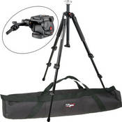 Manfrotto by Bogen Imaging 055XWNB Tripod (Black) with 503HDV Fluid Video Head & Tripod Bag