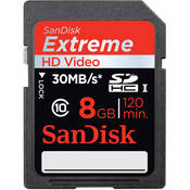 SanDisk Cart�o Secure Digital (SDHC) Extreme III de 8GB