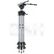 Bogen / Manfrotto 3058 Tripod Legs (Chrome) with 516 Fluid Head
