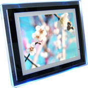 Media Street 10.4" eMotion Digital Picture Frame (Electric Blue Border)