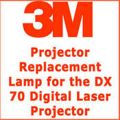 3M L�mpada de Reposi��o para Projetor DX 70 de Laser Digital