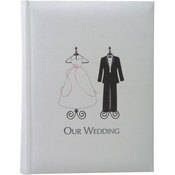 Pioneer Photo Albums Model WBT-46DT (Dress & Tux) Wedding Album (Holds 200 Photos up to 4x6", 2-Up Style) 