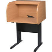 Balt Privacy Study Carrel (Teak)
