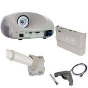 3M SCP712, XGA, 2000 Lumen, Super Close Projection System with Fixed Wall Mount, I/O Module and Annotation Pod      