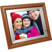 Media Street 10.4" eMotion Digital Picture Frame (Wood)