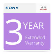 Sony SPSCAM10RSEW3 3-Year Extended Warranty for Professional Camcorders up to $10,000