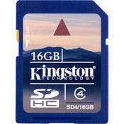 Kingston 16GB Class 4 SDHC Card