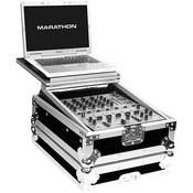 Marathon MA-12MIXLT 12" Flight Ready ATA DJ Mixer Case with Laptop Shelf (Black)