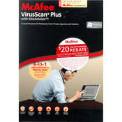 McAfee VirusScan Plus 2008 Software for Windows