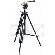 Bogen / Manfrotto 028B Tripod Legs (Black) with 128LP Fluid Head