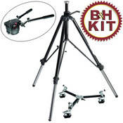 Manfrotto by Bogen Imaging 516,117B,114 Professional Aluminum Tripod System (Black)