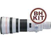 Canon 600mm f/4L IS USM AF Lens w/LensCoat Lens Cover (White) & Hoodie (Black)