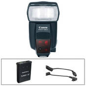 Canon 580EX II Speedlite TTL Flash with Quantum Turbo SC Battery, Charger & CZ Module