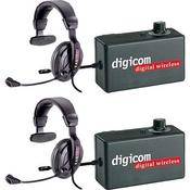Eartec 2 Digicom Communication Radios w/ ProLine Single Headsets