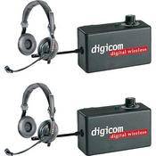 Eartec 2 Digicom Communication Radios w/ SlimLine Double Headsets