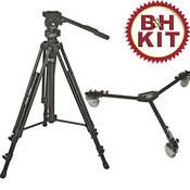 Davis & Sanford ProVista Airlift Tripod with Pneumatic Centerpost with FM18 Fluid Head & W3 Dolly 